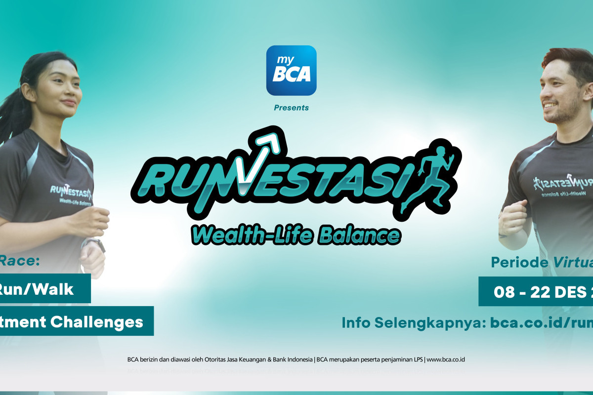 Dukung Keseimbangan Finansial dan Kesehatan,  BCA Akan Hadirkan Kompetisi Lari dan Jalan Virtual ‘Runvestasi’